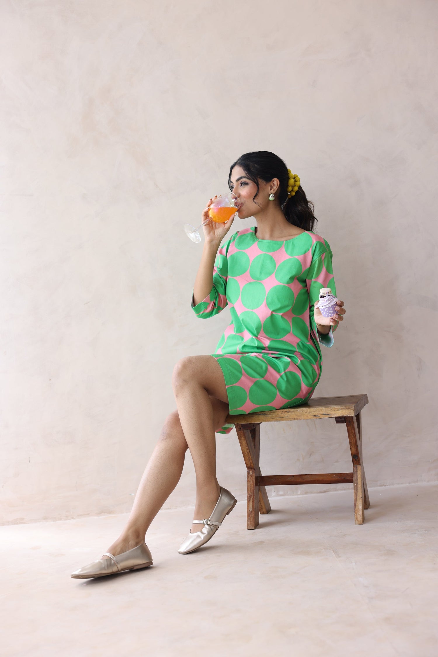 GREEN AND PINK
