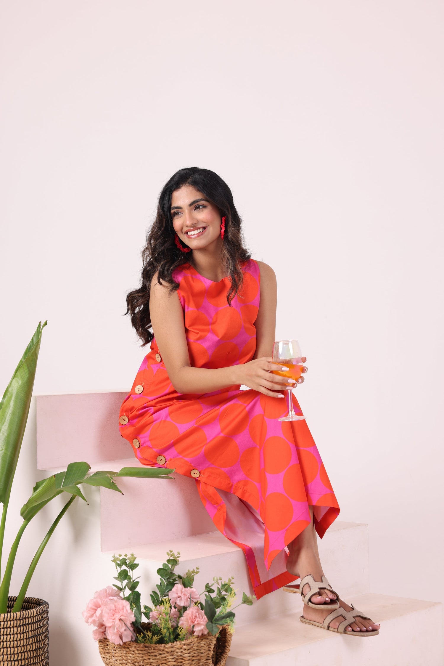 ORANGE AND FUCHSIA