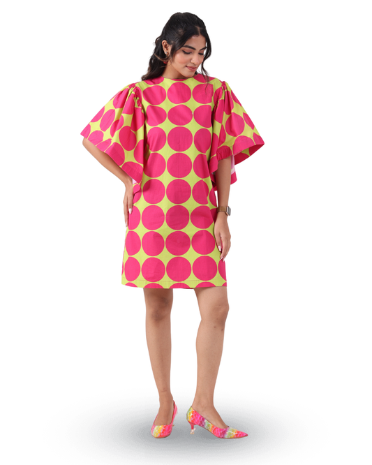 RETRO BLOOM STATEMENT DRESS