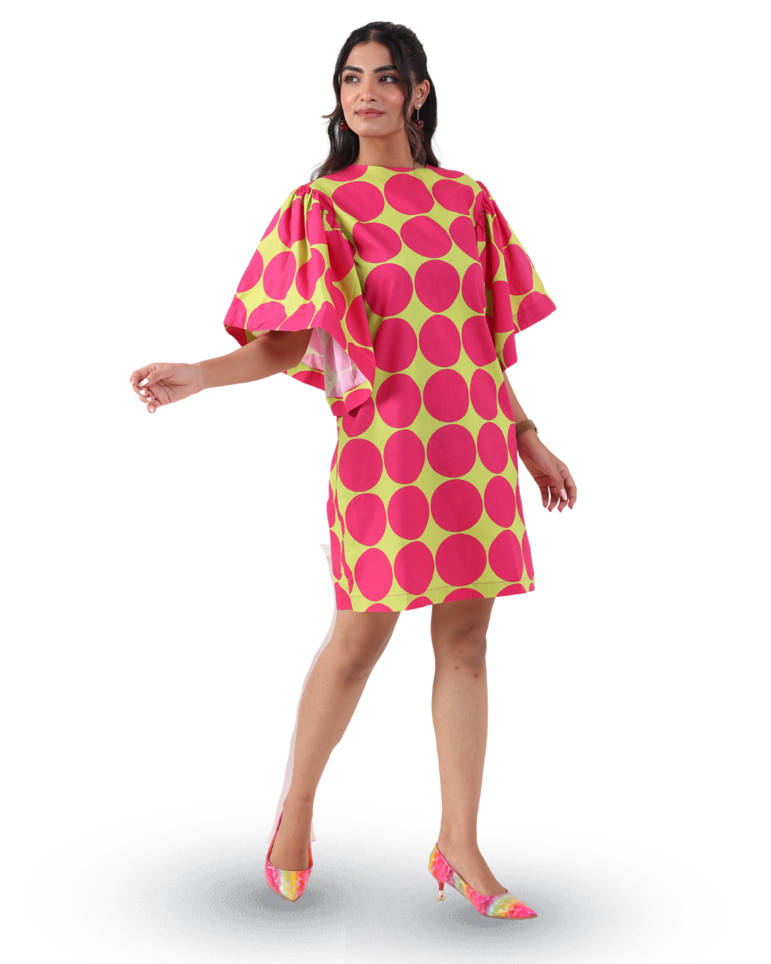 RETRO BLOOM STATEMENT DRESS