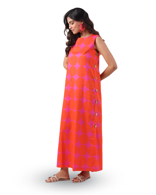 PLAY LUXE SIDE BUTTON DRESS