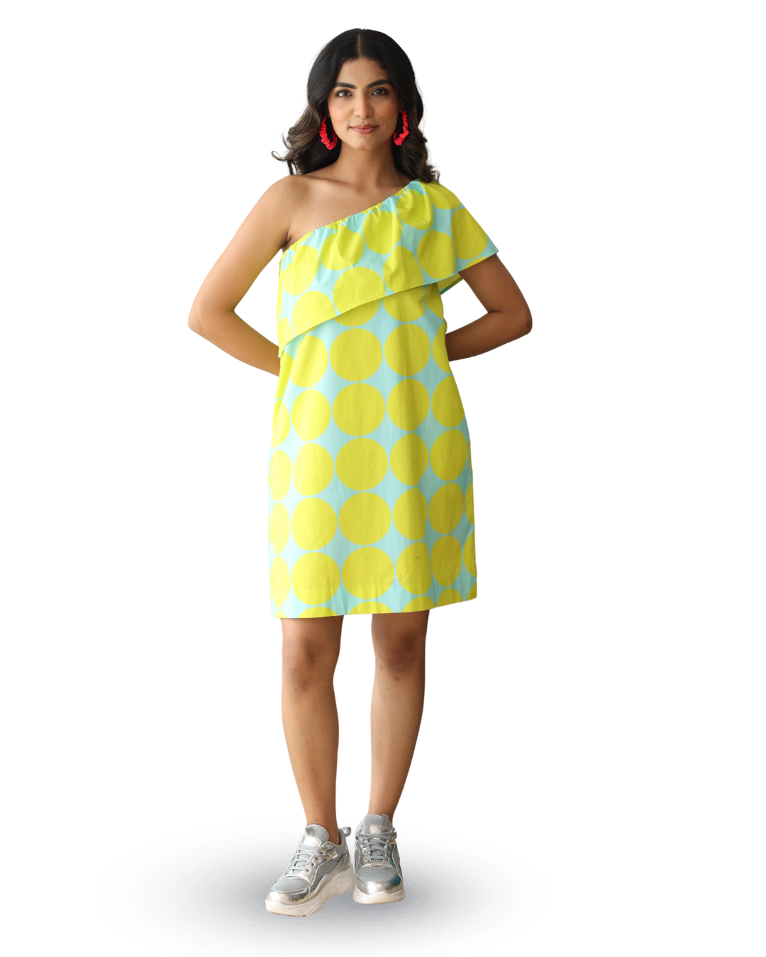 TROPIC MUSE ASYMMETRIC DRESS