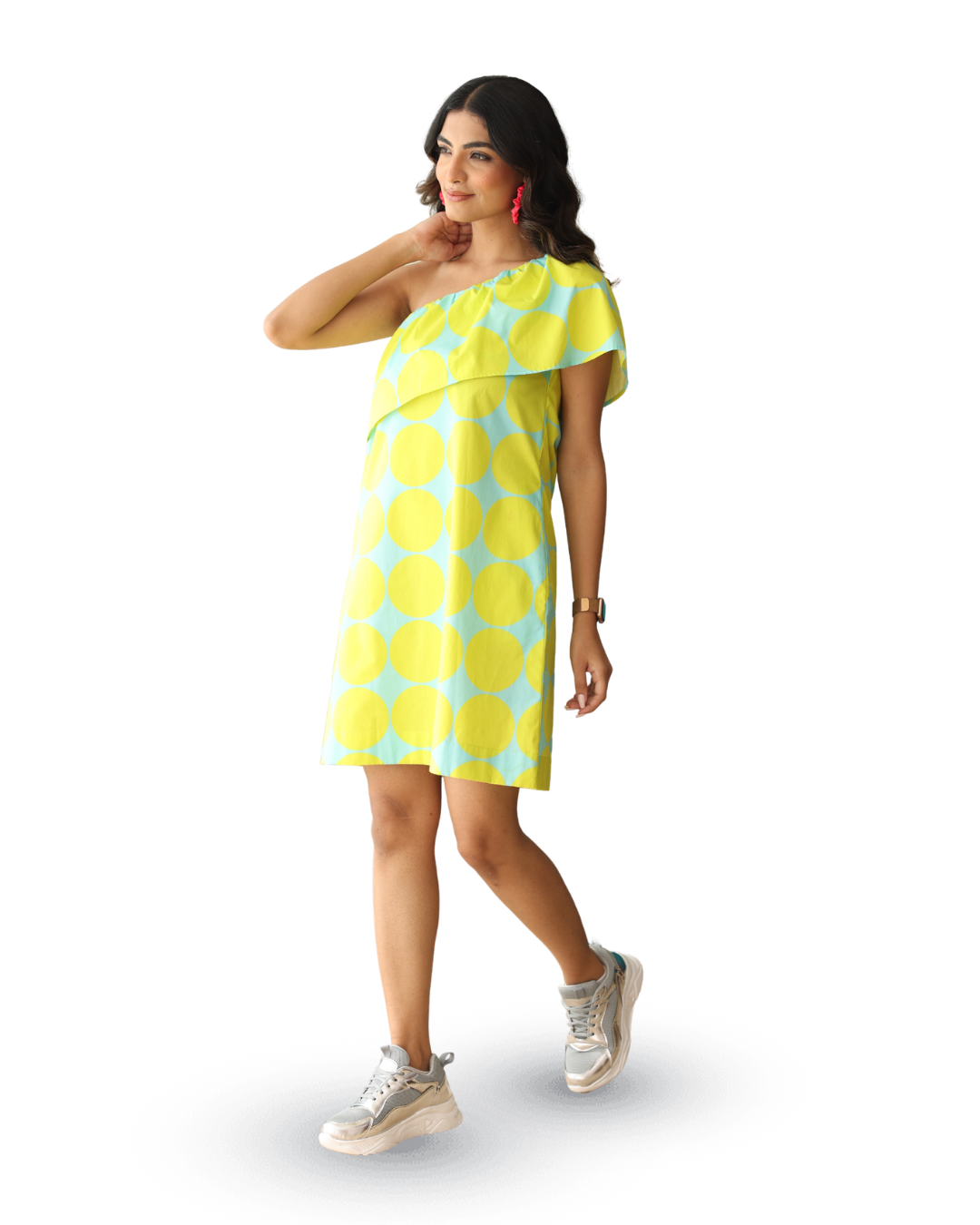 TROPIC MUSE ASYMMETRIC DRESS
