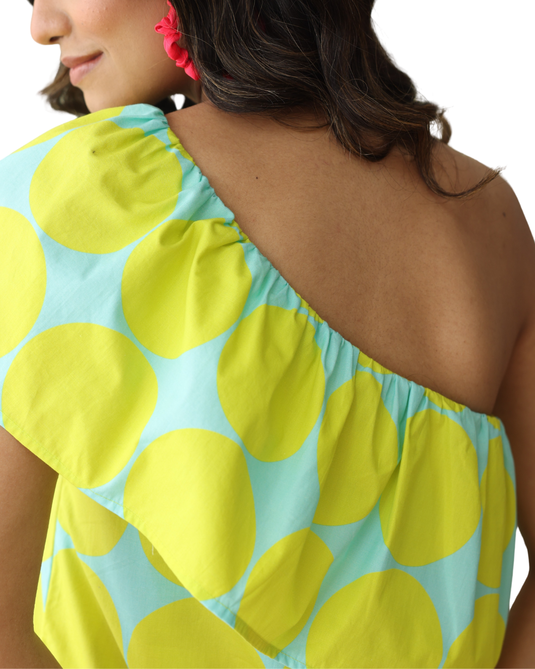 TROPIC MUSE ASYMMETRIC DRESS