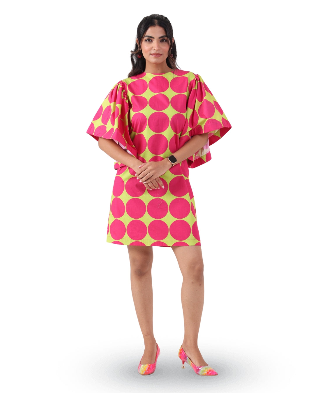 RETRO BLOOM STATEMENT DRESS