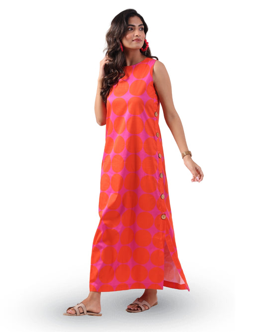 PLAY LUXE SIDE BUTTON DRESS