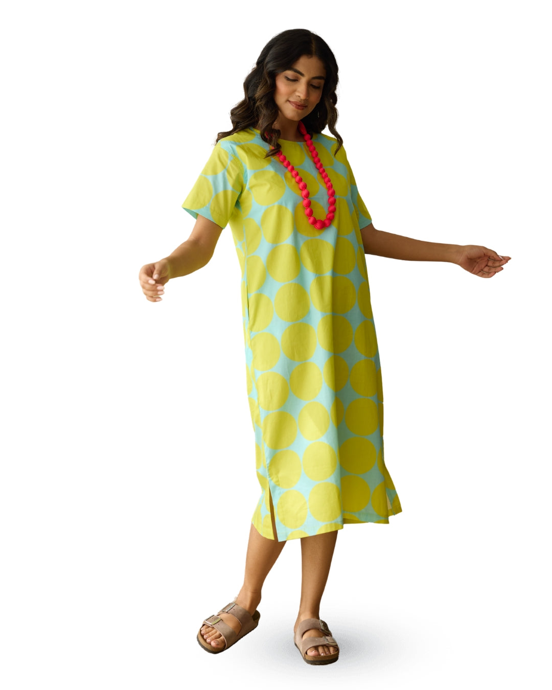 LIME SPLASH LOUNGE DRESS