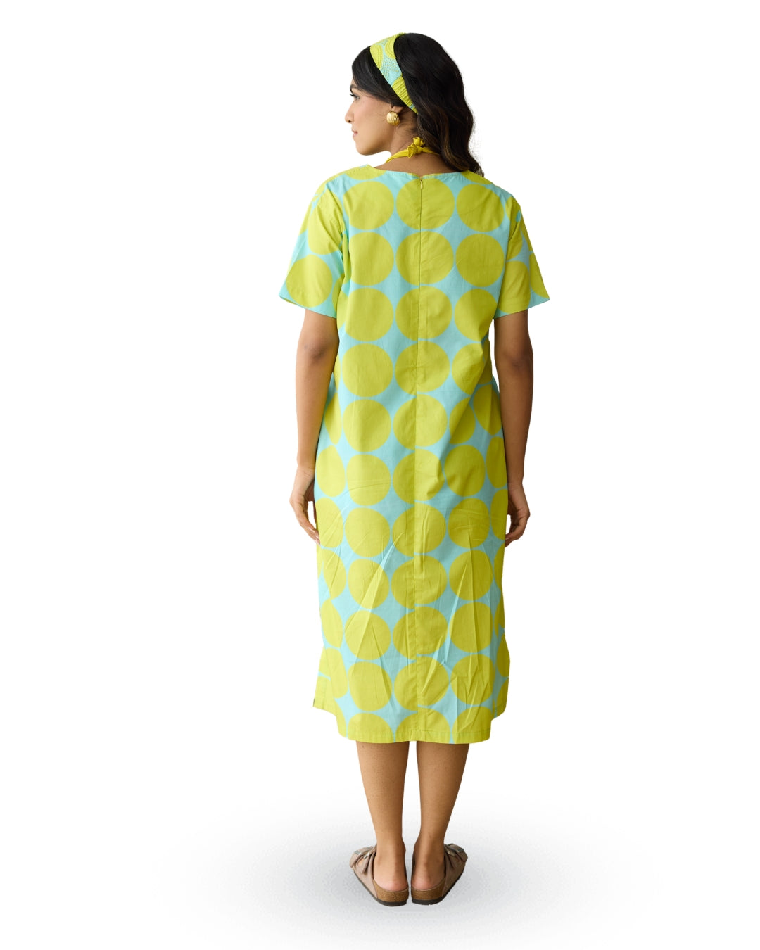 LIME SPLASH LOUNGE DRESS