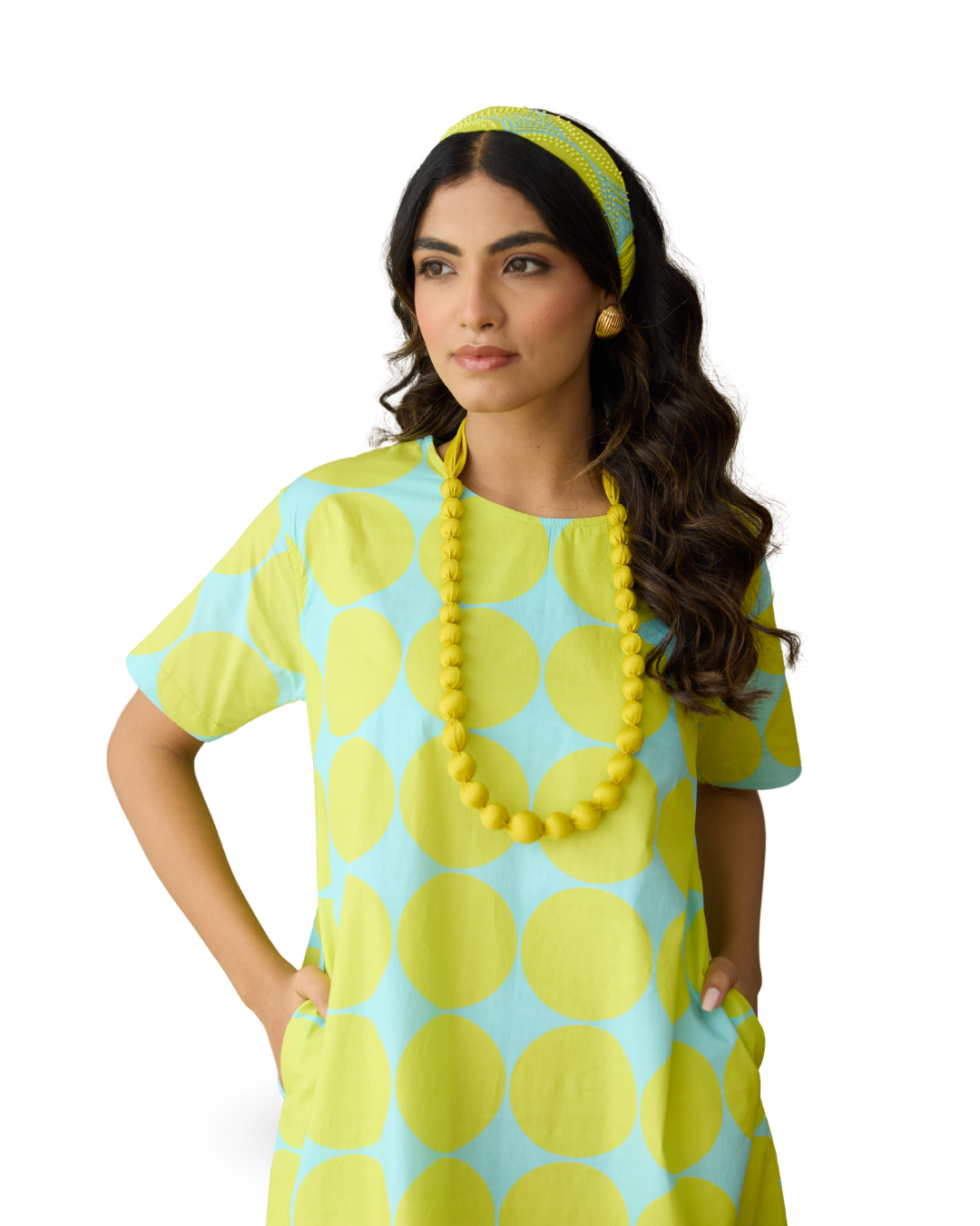 LIME SPLASH LOUNGE DRESS